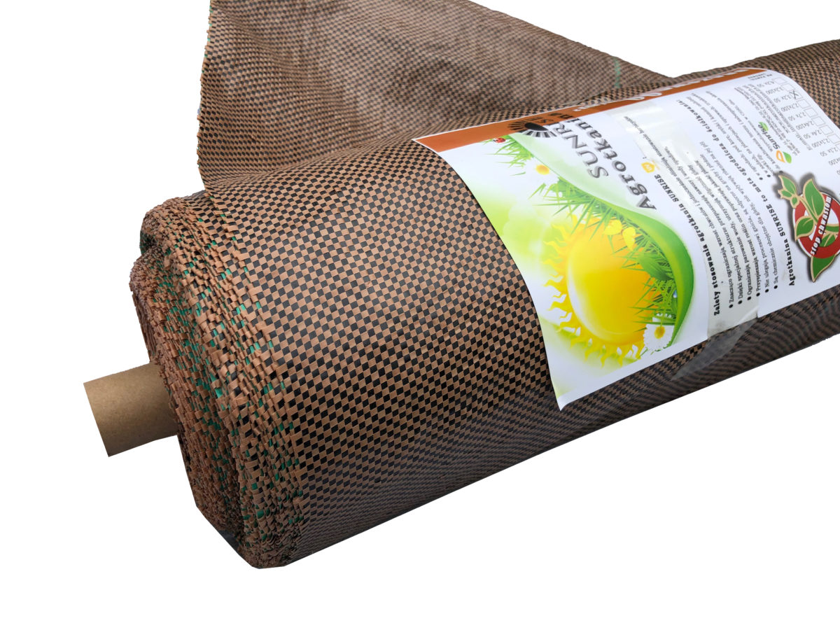 Agrotkanina brązowa UV 90g 1,6x50m - obrazek 3