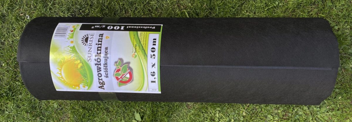 Agrowłóknina czarna UV 100g 1,6x50m - obrazek 6